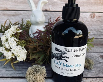 Half Moon Bay Ocean Scented Botanical Vegan Body Lotion, Free US Shipping