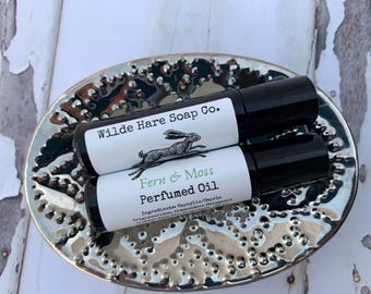Fern & Moss Perfumed Oil Roll-On Bottle