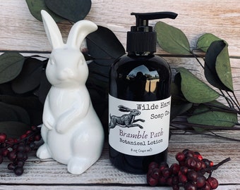 Bramble Path Black Raspberry Vanilla Scented Botanical Vegan Body Lotion, Free US Shipping