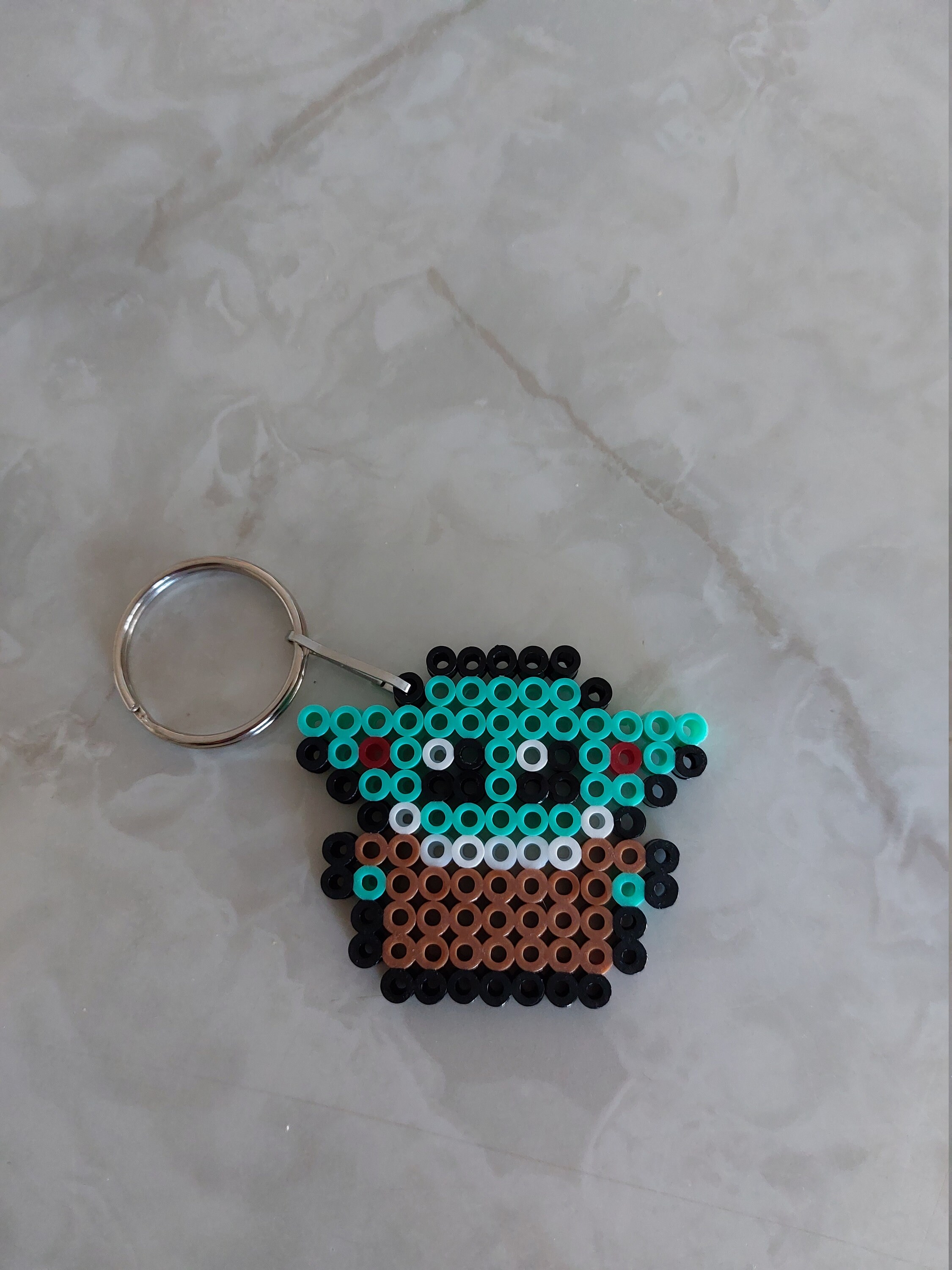 Perler Beads Grogu Keychain Etsy