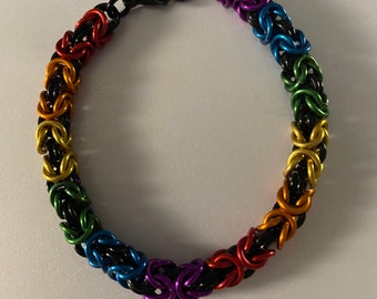 Colorful chainmail bracelet