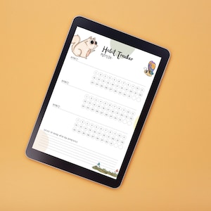 Kitten Submissive Monthly Habit Tracker | Submissive Monthly Habit Tracker | Submissive Training Worksheet | Digital Habit Tracker