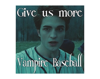 Give Us More Vampire Baseball Magnet