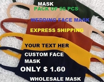 Custom Face Mask Personalized Mask Custom masks Face Mask Cotton Face Mask Holiday Face Mask Wedding Face Mask custom logo masks bulk masks