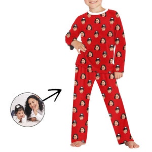 Custom Photo Pajamas For Kids Pet Face Pajama Pants Personalized Face Pajama Pants Custom Face Pajama Pant Dog Pets Faces Moms pyjama pants image 1