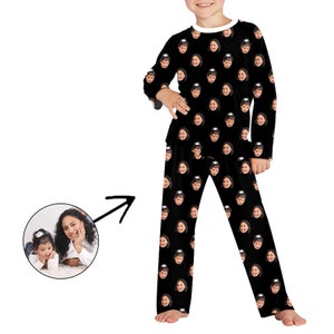 Custom Photo Pajamas For Kids Pet Face Pajama Pants Personalized Face Pajama Pants Custom Face Pajama Pant Dog Pets Faces Moms pyjama pants image 5