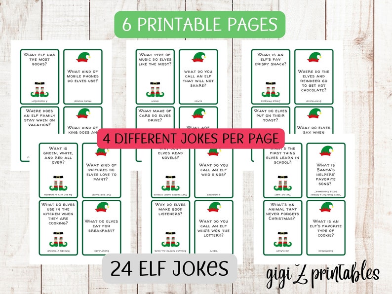 Elf Jokes Elf Notes Elf Printables Printable Elf Jokes - Etsy
