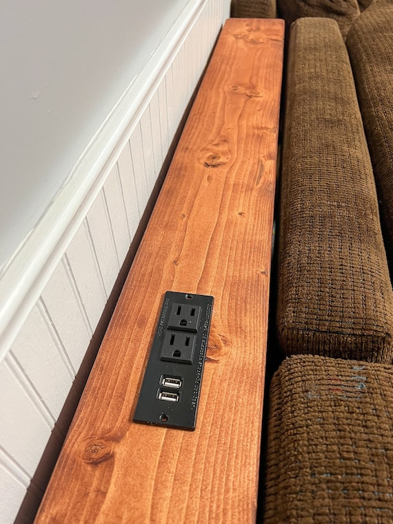 Add-on Outlet 2 USB-A and 2 AC Plugs Another Outlet for Your Power Console  Sofa Table Installation Included 