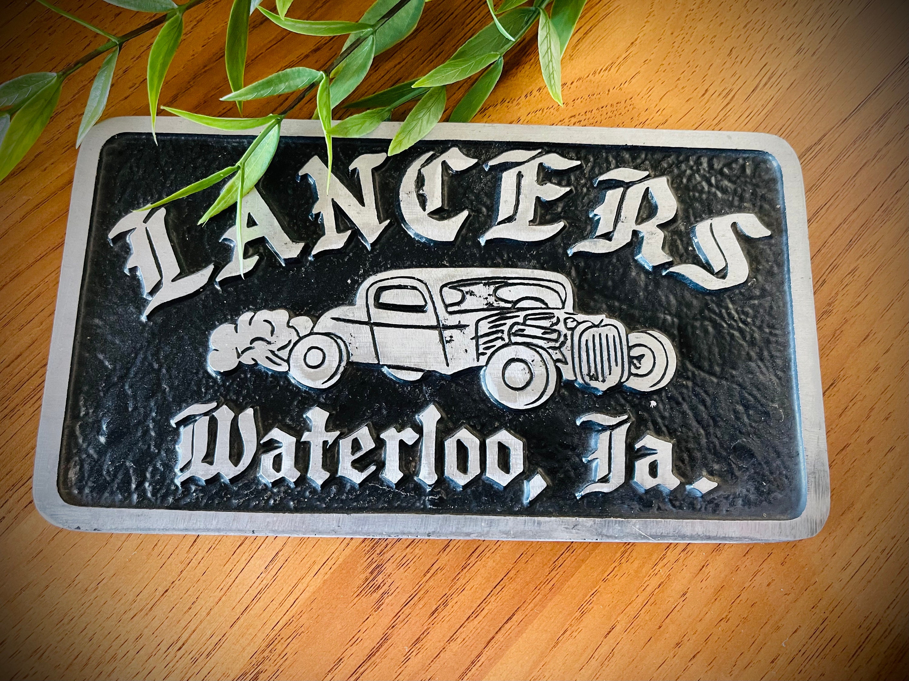 Vintage Car Club Plaque Lancers Waterloo Iowa Etsy