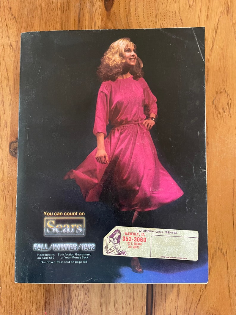 1982 Vintage Sears Fall Winter Catalog and Booster Seat! Etsy
