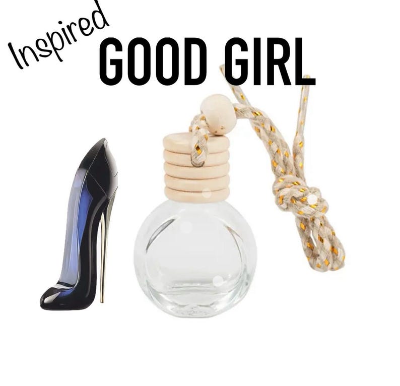 GOOD GIRL Hanging Car Diffuser Glass Bottle Long Lasting Perfume Air Freshener Bild 1