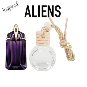 ALIENS Hanging Car Diffuser Glass Bottle Long Lasting Perfume Air Freshener