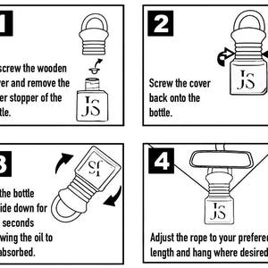 GOOD GIRL Hanging Car Diffuser Glass Bottle Long Lasting Perfume Air Freshener Bild 4