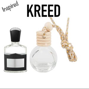 KREED Hanging Car Diffuser Glass Bottle Long Lasting Perfume Air Freshener