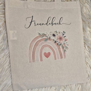 Freundebuch,Freundebuchtasche,Stofftasche,kindergarten,Krippe,personalisierbar, Buchtasche