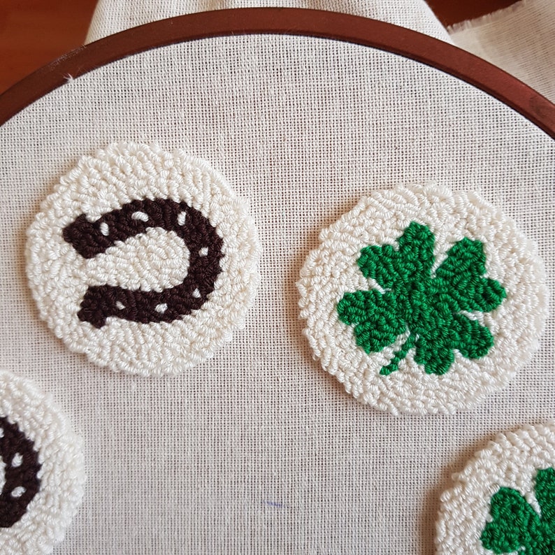 Punch Needle Car Coasters Set of 2 Car Coaster New Car Gift Etsy