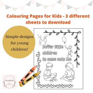 Bible Verse Colouring Pages - 3 sheets