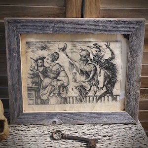 Death Following Lady&#39;s  Aged Document Frame not included
