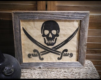 JBCD 3 Adesivi Magnetici Bandiera Pirata Jack Rackham Jolly Roger: Per Auto, Camion, Frigorifero, 7,6x12,7 Cm