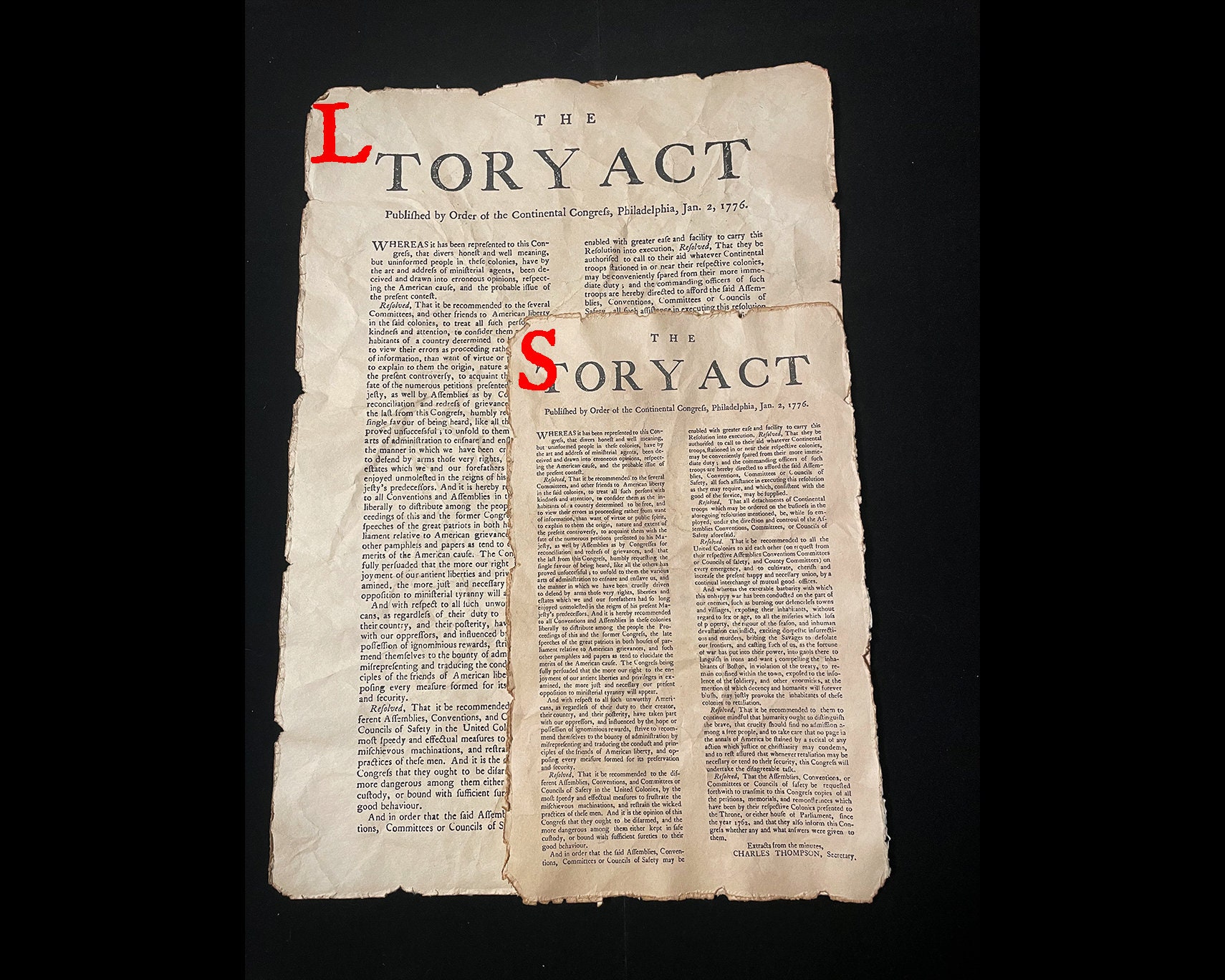 Tory Act Colonial America Aged Document Frame Not Included AR10 - Etsy
