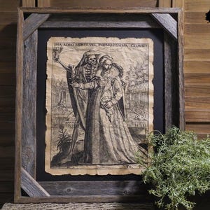 Death following a Lady aged Document Frame not included