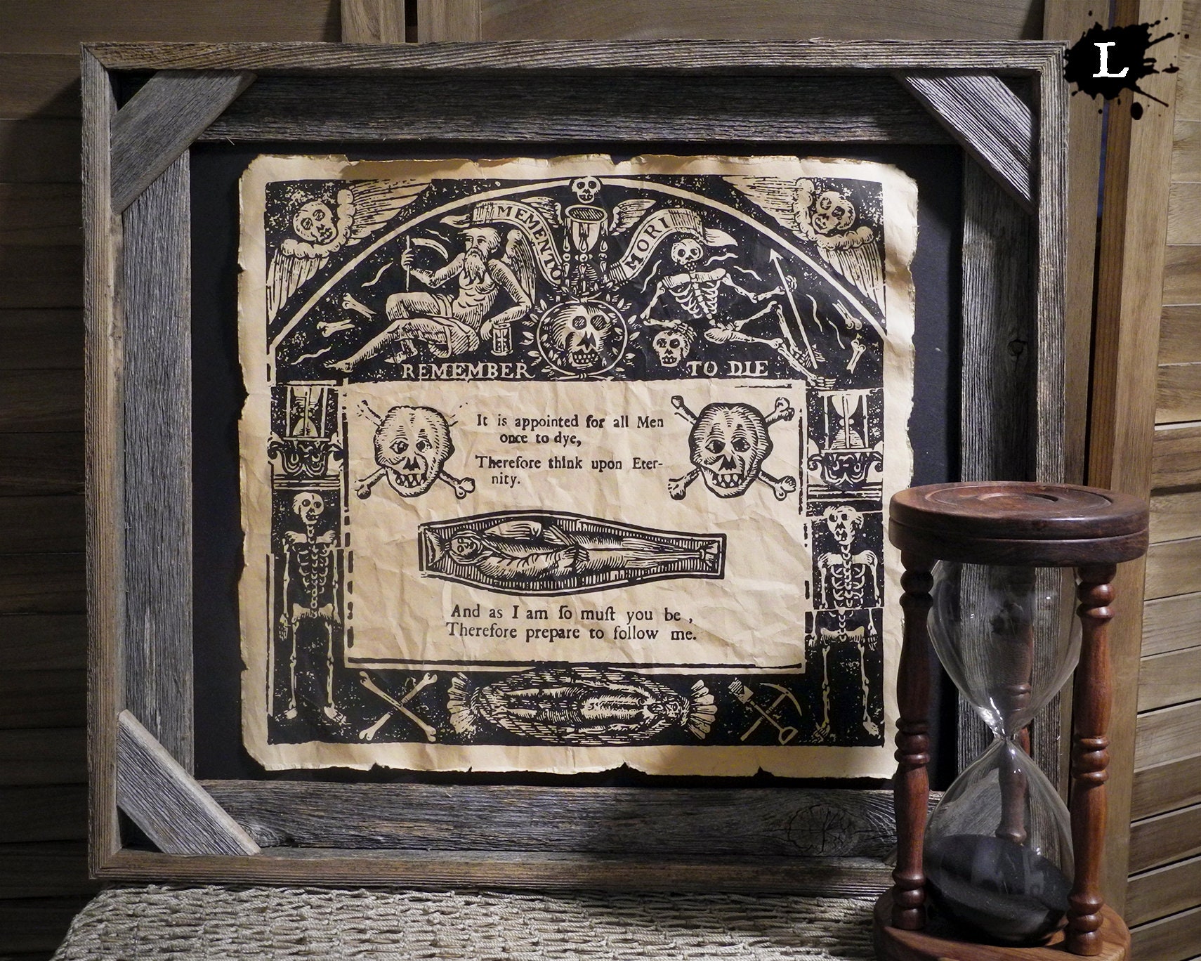 Memento Mori Woodcut Aged Document Frame Not Included Skull - Etsy Memento Mori Woodcut Aged Document Frame Not Included Skull - Etsy