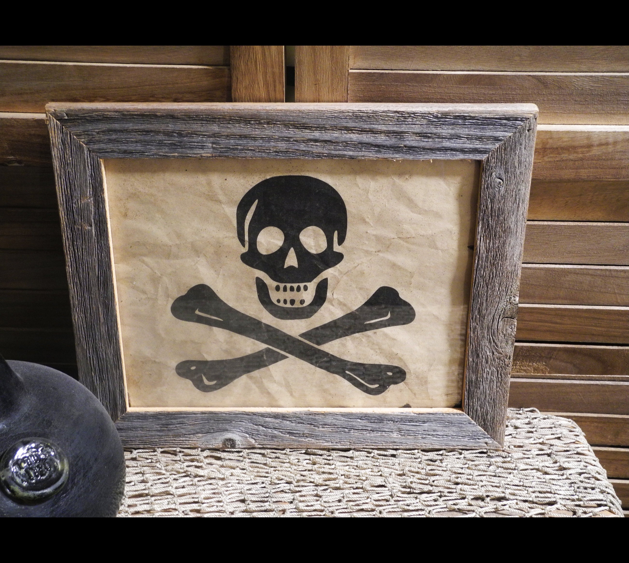 Black Sam Bellamy Whydah Jolly Roger Flag Piracy Aged Document