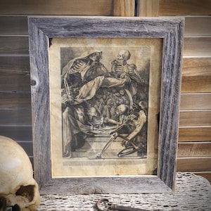 Skeletons Aged Document Frame not included