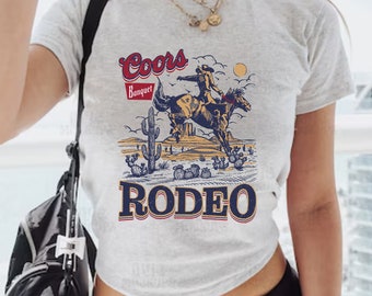 coors rodeo baby tee