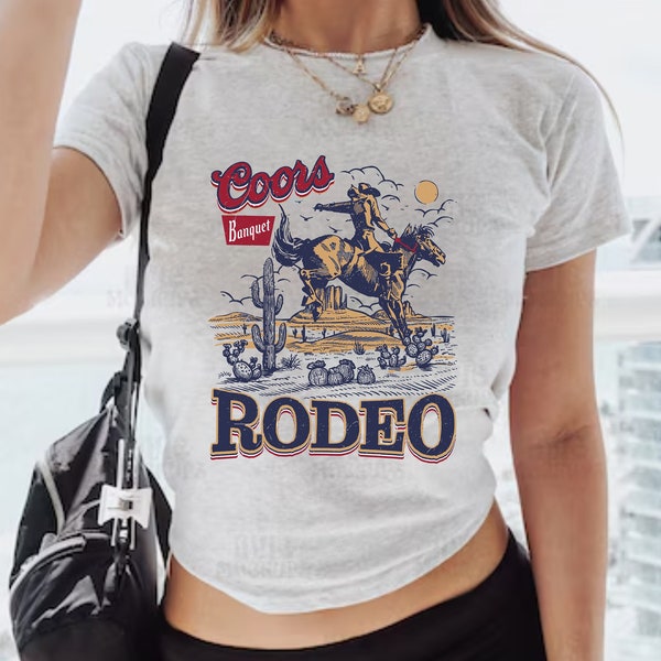 coors rodeo baby tee