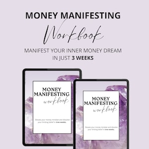 Money Manifesting workbook Manifest Money Journal Manifesting Money Law of Attraction 3 weeks Financial Freedom Workbook Abundance Journal