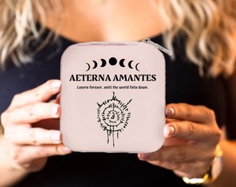 Aeterna Amantes lovers forever until the world falls down jewelry Travel Case, Astarion fans gift for girlfriend  Astarion Gift for Her