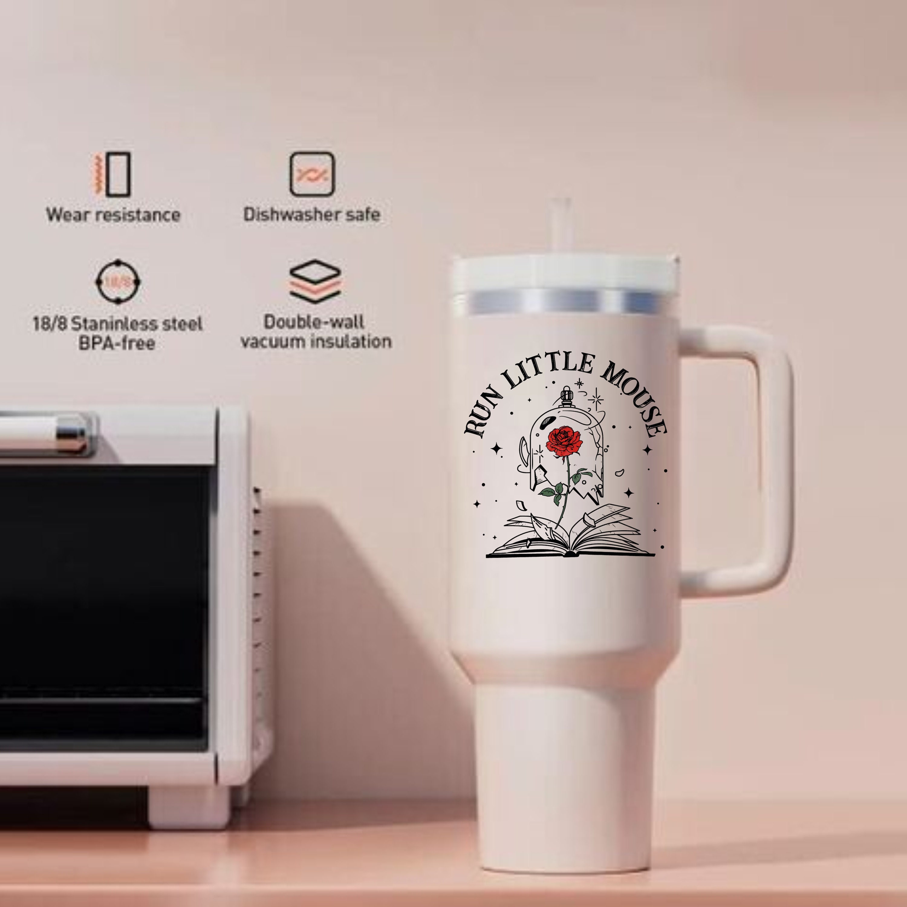 Dark Romance Acryl-Schild - Run Little Mouse Desktop Dekoration