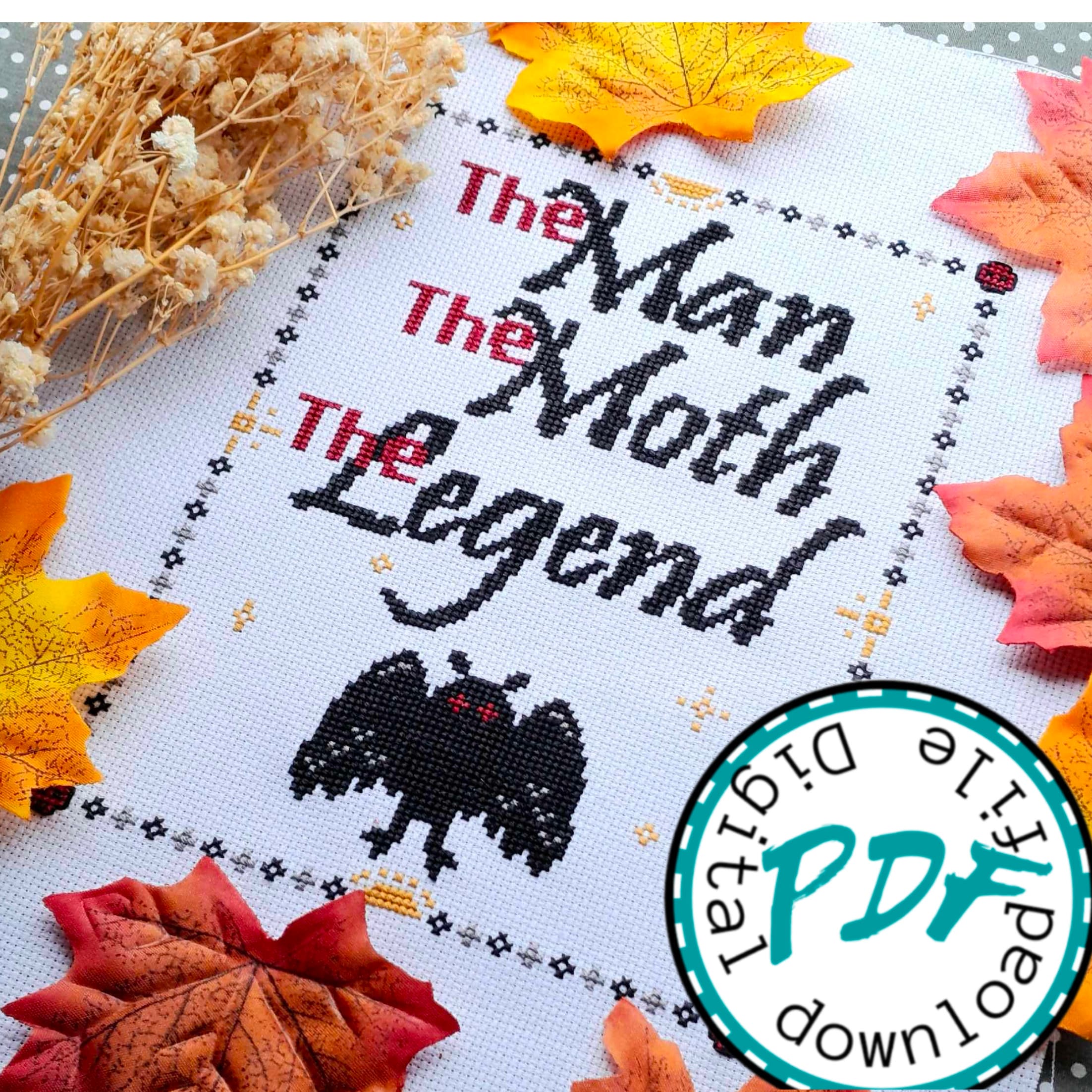 セミオーダー・Mothman Cross Stitch Pattern Mothman - Etsy
