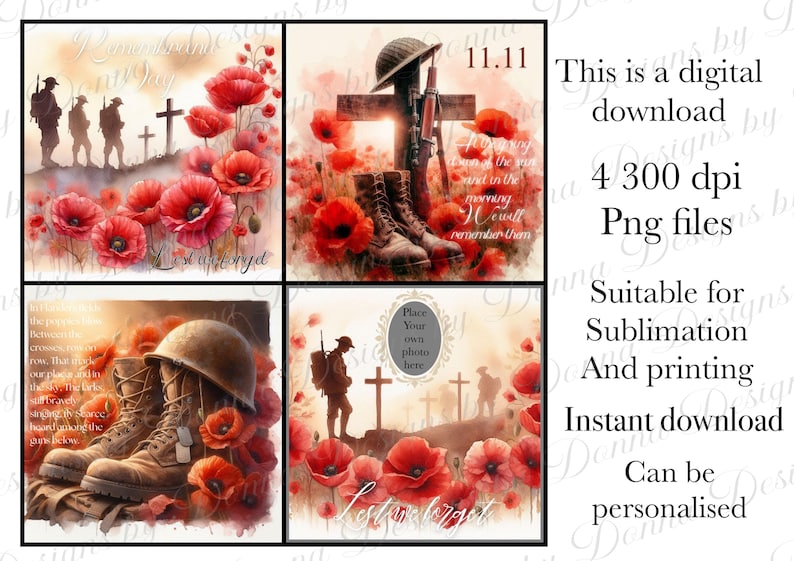 Lest We Poppy Day, Remembrance Day, Armistice Day, Anzac Day