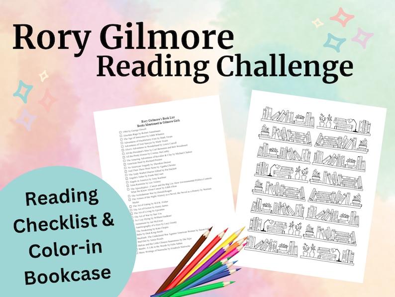 Rory Gilmore Reading Challenge Rory Gilmore Printable Book List Rory Gilmore Reading Challenge Rory Gilmore Printable Book List