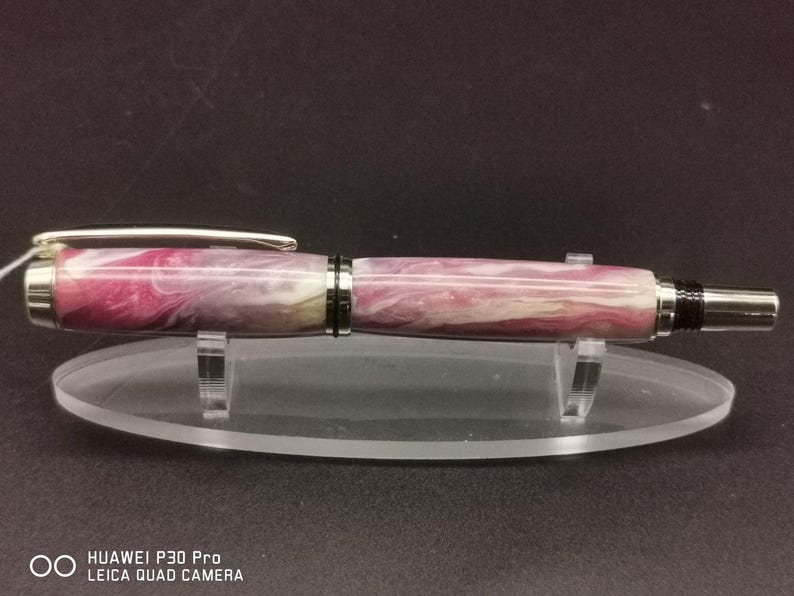 Fountain/Rollerball pens, handmade with Alumilite clear resin image 12