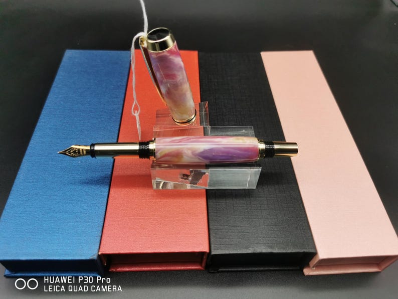 Fountain/Rollerball pens, handmade with Alumilite clear resin image 18