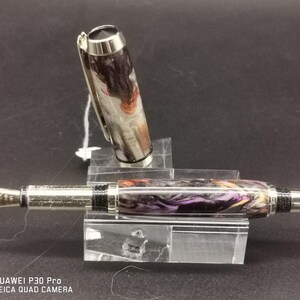 Fountain/Rollerball pens, handmade with Alumilite clear resin image 5
