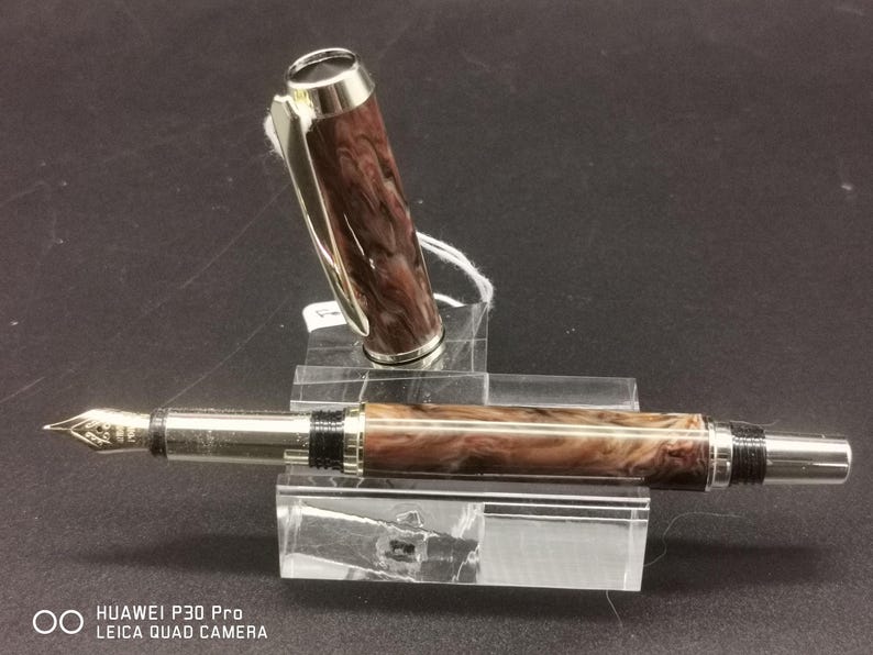 Fountain/Rollerball pens, handmade with Alumilite clear resin image 8