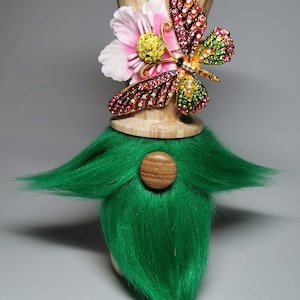 Handcrafted wooden butterfly gonk