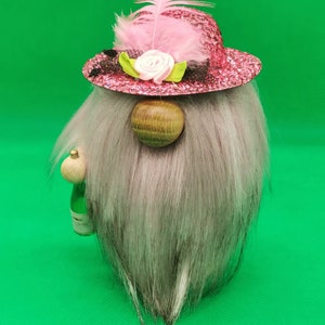 Handmade wooden &#39;Cheshire girl&#39; gonk