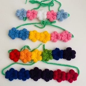 Crochet flower crown