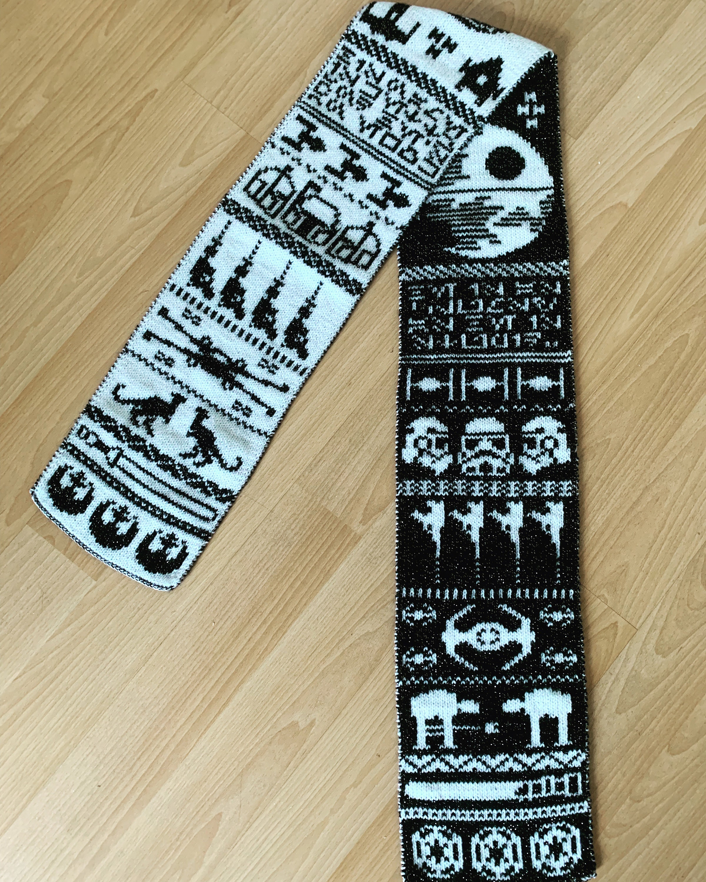 Handmade Star Wars Double Knit Scarf - Etsy
