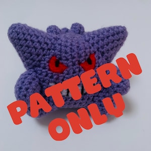 Gengar Crochet Pattern