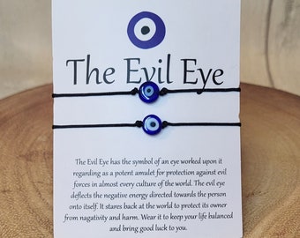 Evil Eye Bracelet, Evil Eye, Evil Eye String Bracelet