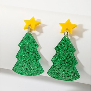 Christmas Earrings, Christmas tree Earring, Dangle Earrings, Festive Earrings, Christmas Tree, Christmas Jewellery, Christmas 2023, Festive