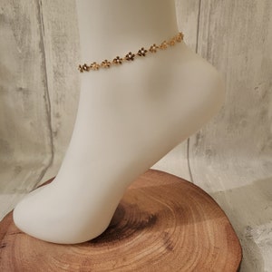 Blumen Decor Fußkette, Festival Schmuck, Zierliche Fußkette, Fußkettchen Armband, Ankle Armband Geschenk, Geburtstagsgeschenk, Fußkettchen Armband, Strandschmuck