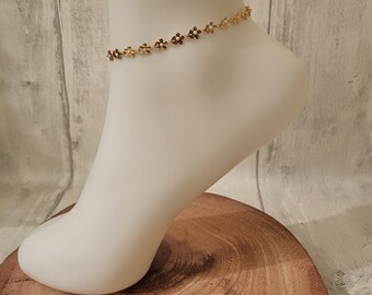 Flower Decor Anklet, Festival jewellery, Dainty Anklet, Ankle bracelet, Ankle Bracelet gift, birthday gift, Anklet bracelet, beach jewellery