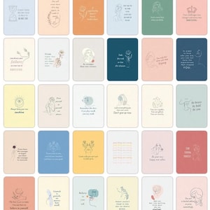 Tarjetas motivacionales, tarjetas de afirmaciones positivas, tarjetas de automotivación, tarjetas de atención plena, tarjetas con citas, tarjetas inspiradoras, tarjetas de positividad